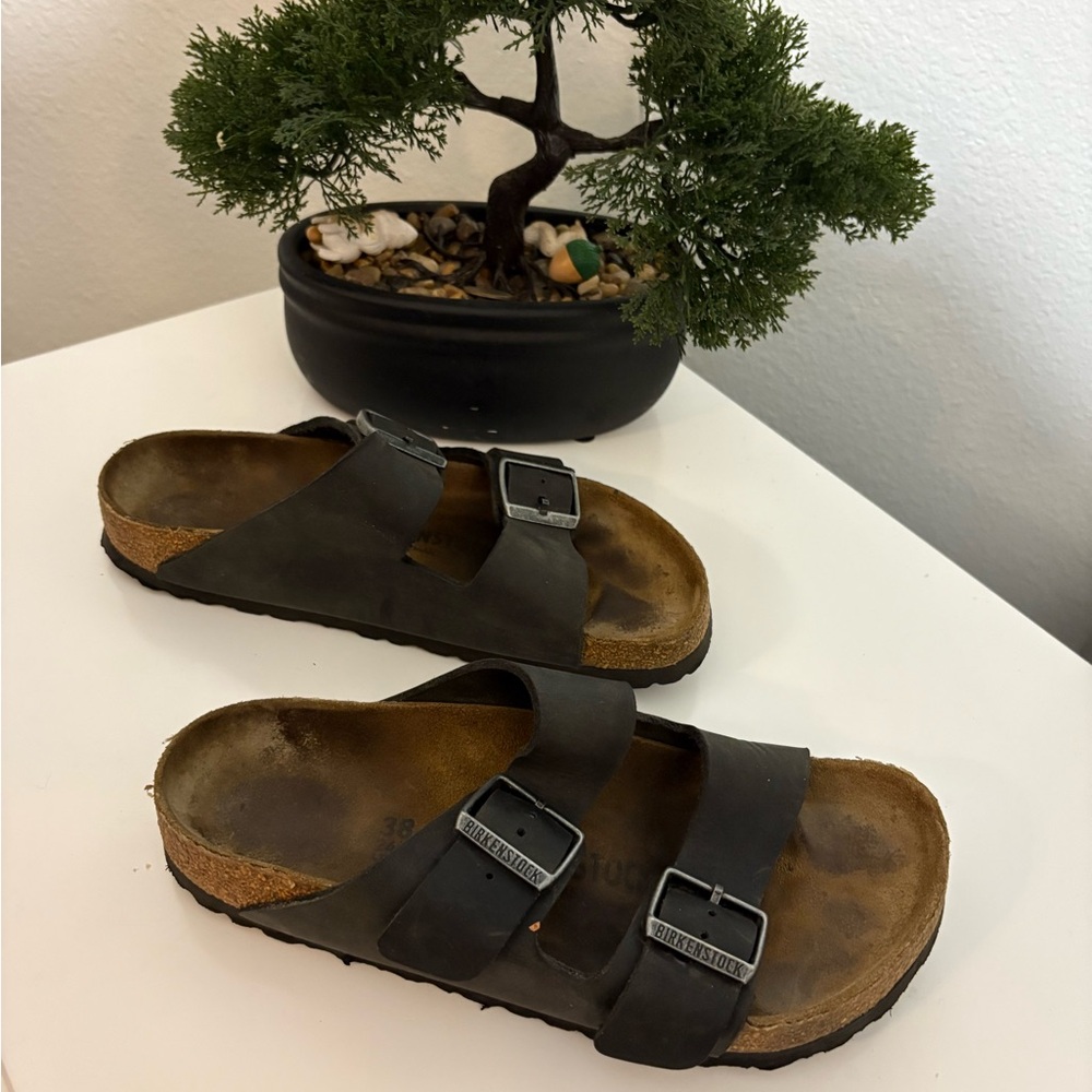 Birkenstock Dark Gray Double-Strap Sandals - Picture 4 of 6